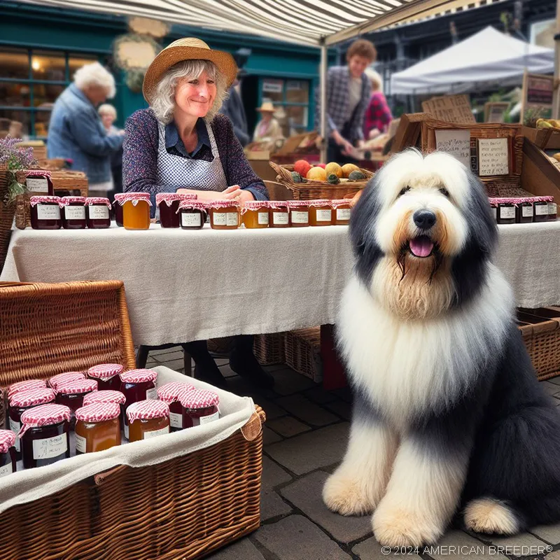 Herding Dogs Old English Sheepdog puppy 10934