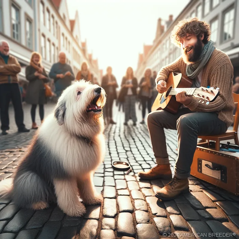 Herding Dogs Old English Sheepdog puppy 50938