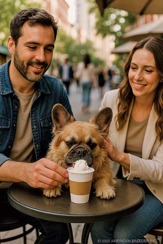 Fluffy Frenchie dental care