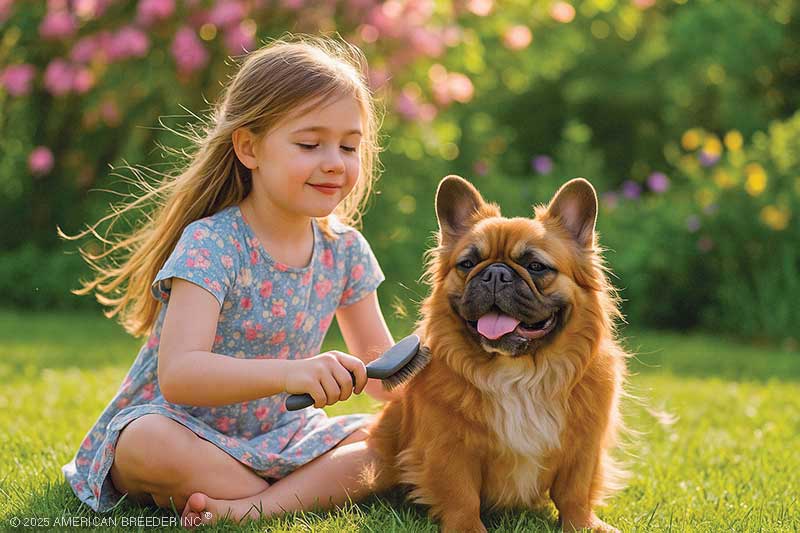 Fluffy Frenchie wrinkle care