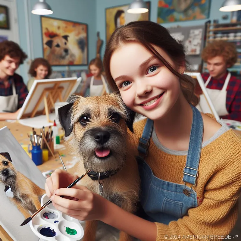Terrier Dogs Border Terrier Puppy 42451