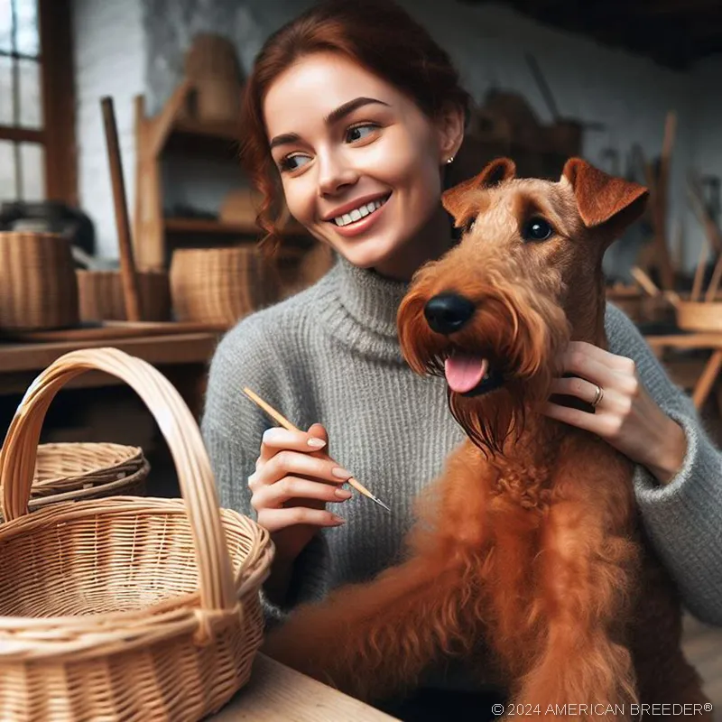 Terrier Dogs Irish Terrier Puppy 42511