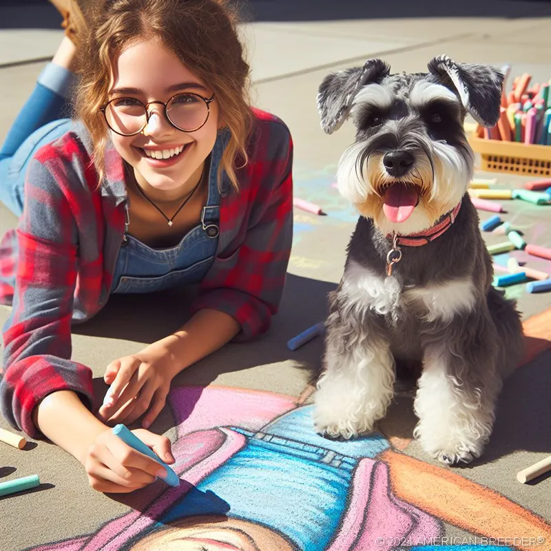 Terrier Dogs Miniature Schnauzer Terrier Puppy 52573
