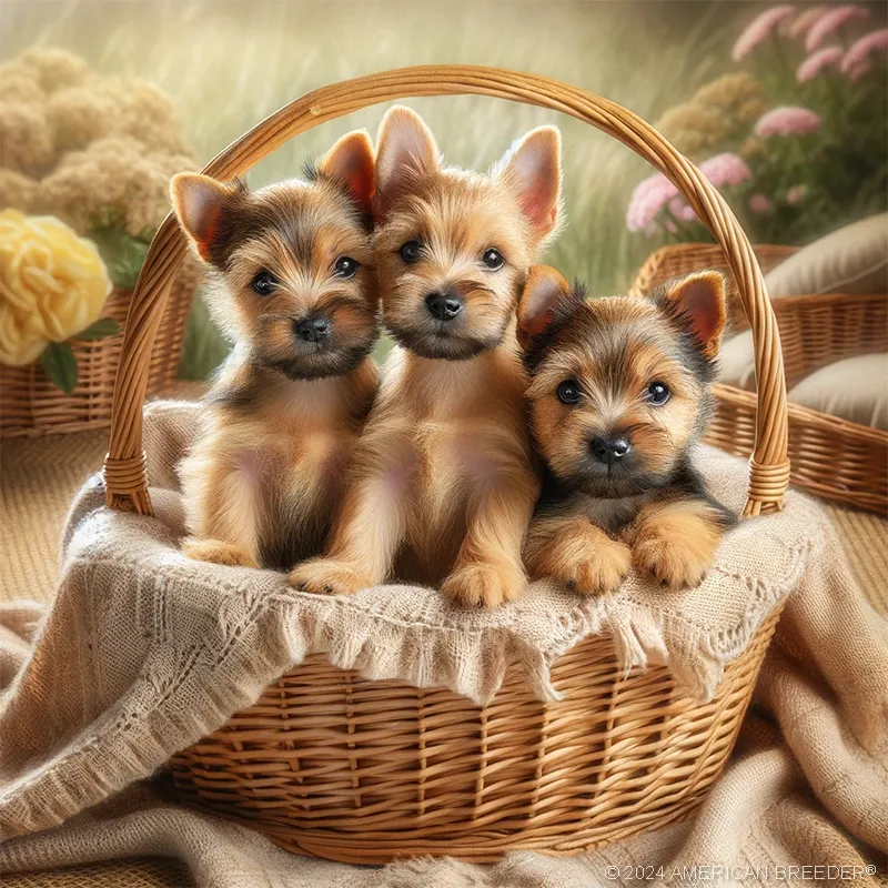 Terrier Dogs Norwich Terrier Puppy 102592