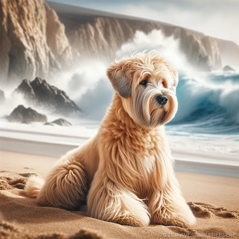 Terrier Dogs Soft Coated Wheaten Terrier Puppy 32672