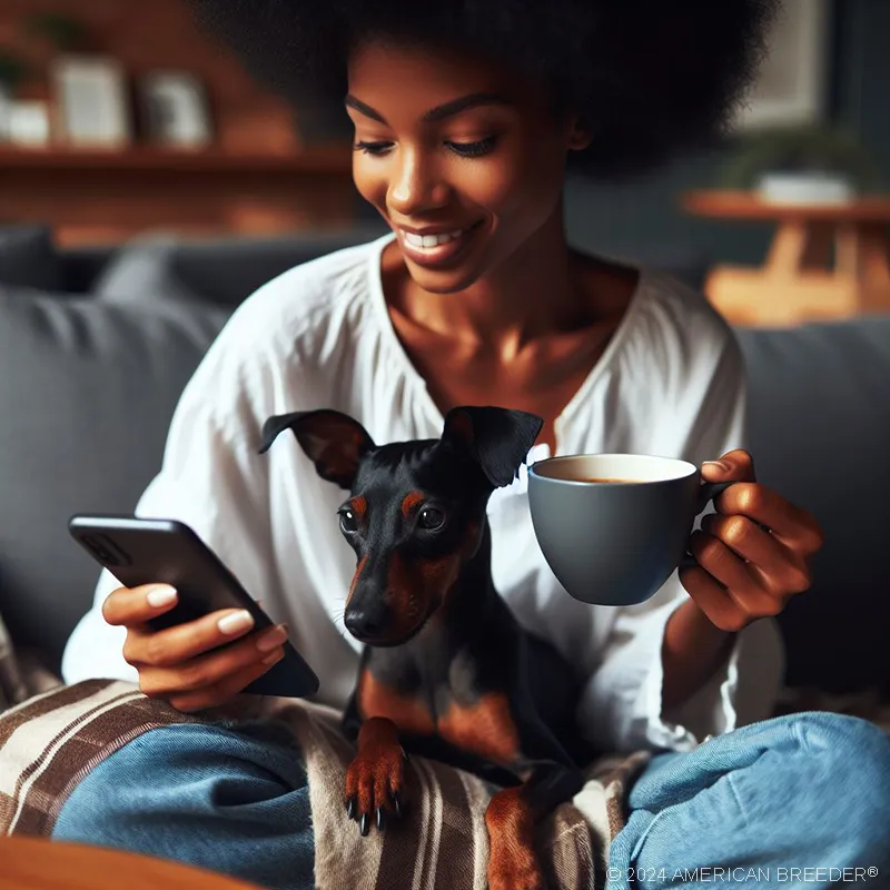 Terrier Dogs Standard Manchester Terrier Dog 2690