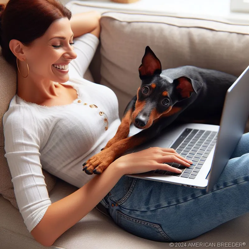 Terrier Dogs Standard Manchester Terrier Dog 32694