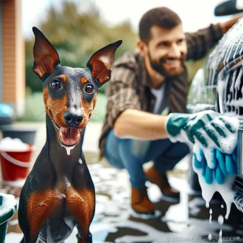 Terrier Dogs Standard Manchester Terrier Dog 62697