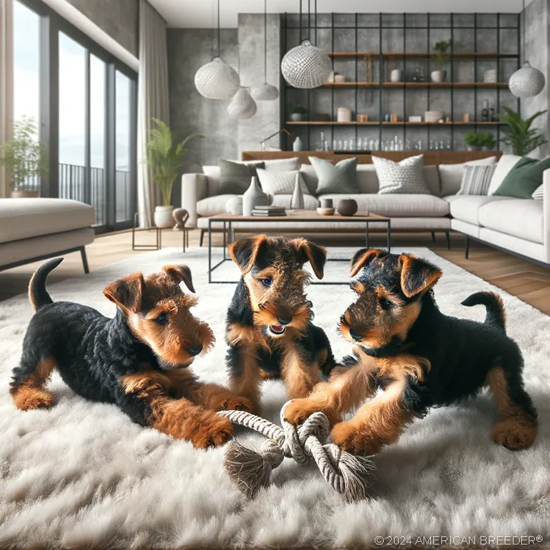 Terrier Dogs Welsh Terrier Puppy 82710