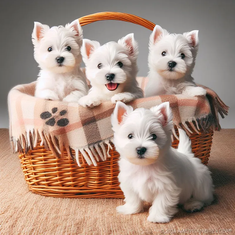 Terrier Dogs West Highland White Terrier Puppy 112715