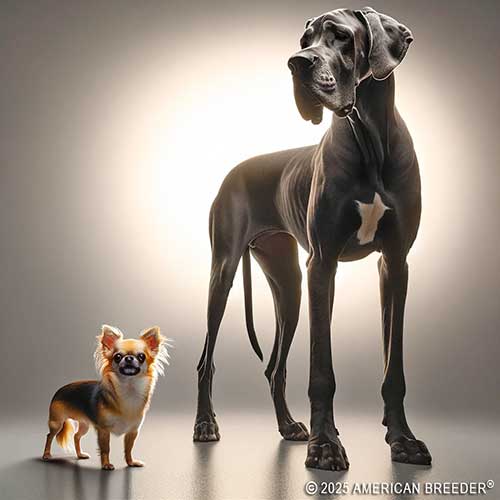Differences between dog breed groups