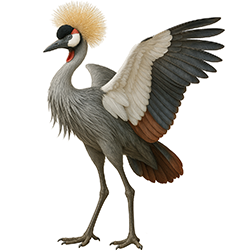 Grey Crowned Crane